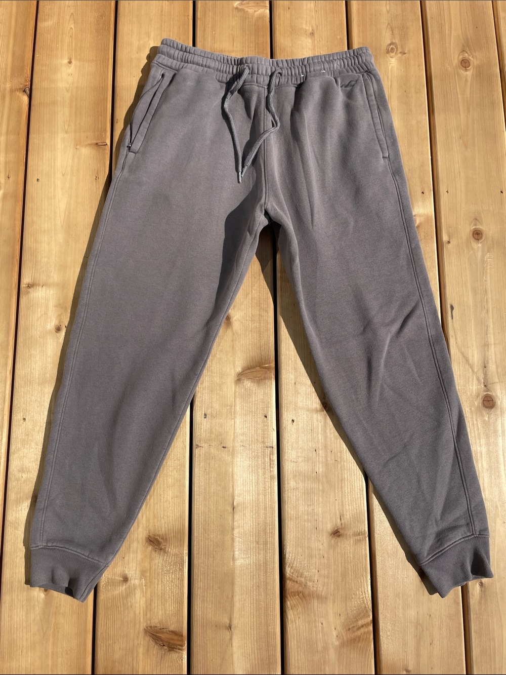 Hollister Men's Gray Drawstring Jogger Sweatpants